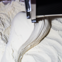 Pizza dough electronic mixer making dough