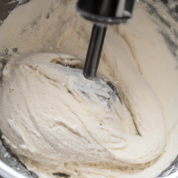 Pizza dough electronic mixer making dough